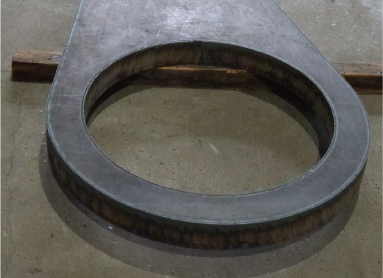 ガス精密溶断（60mm厚）